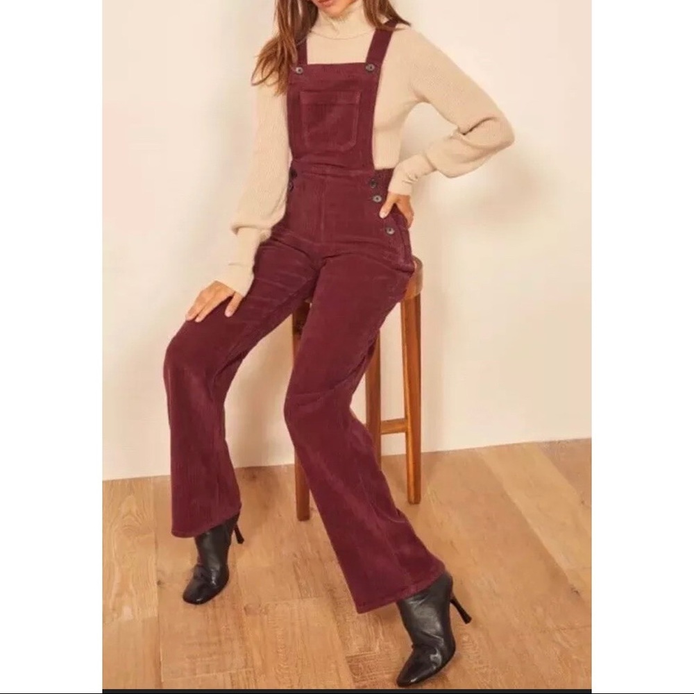 Reformation Baldwin Overalls Sz 8 NWT